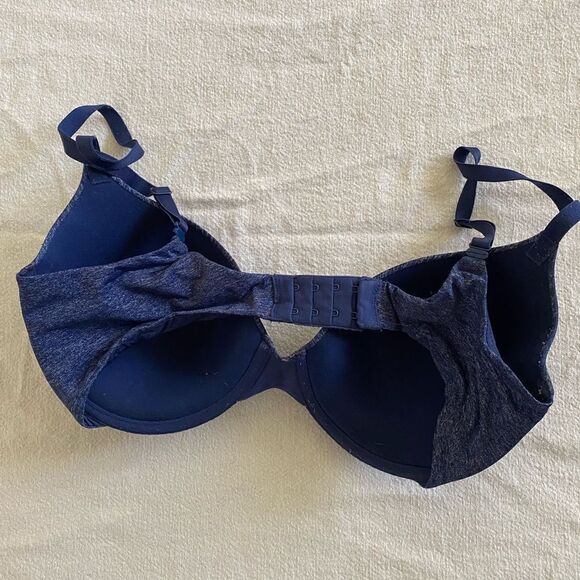 Victoria’s Secret blue uplift semi Demi bra size 34DD - Picture 2 of 3